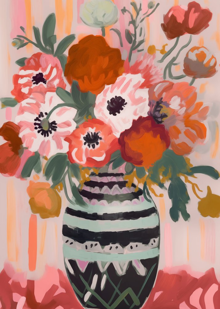 En färgsprakande blomsterbukett av Andreas Magnusson