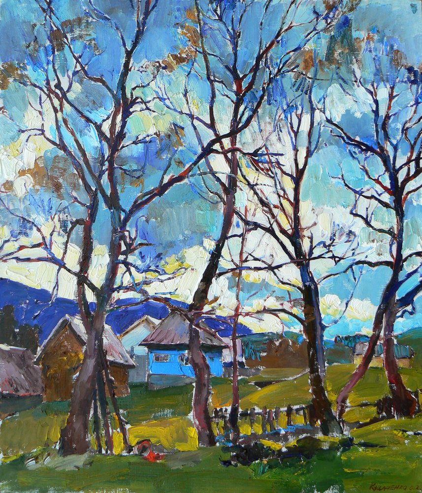 Mountain Village – våren av Andrii Kutsachenko