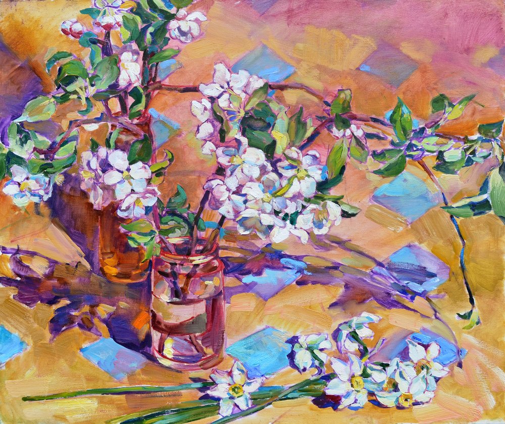 Vårblommor och påskliljor av Andrii Kutsachenko