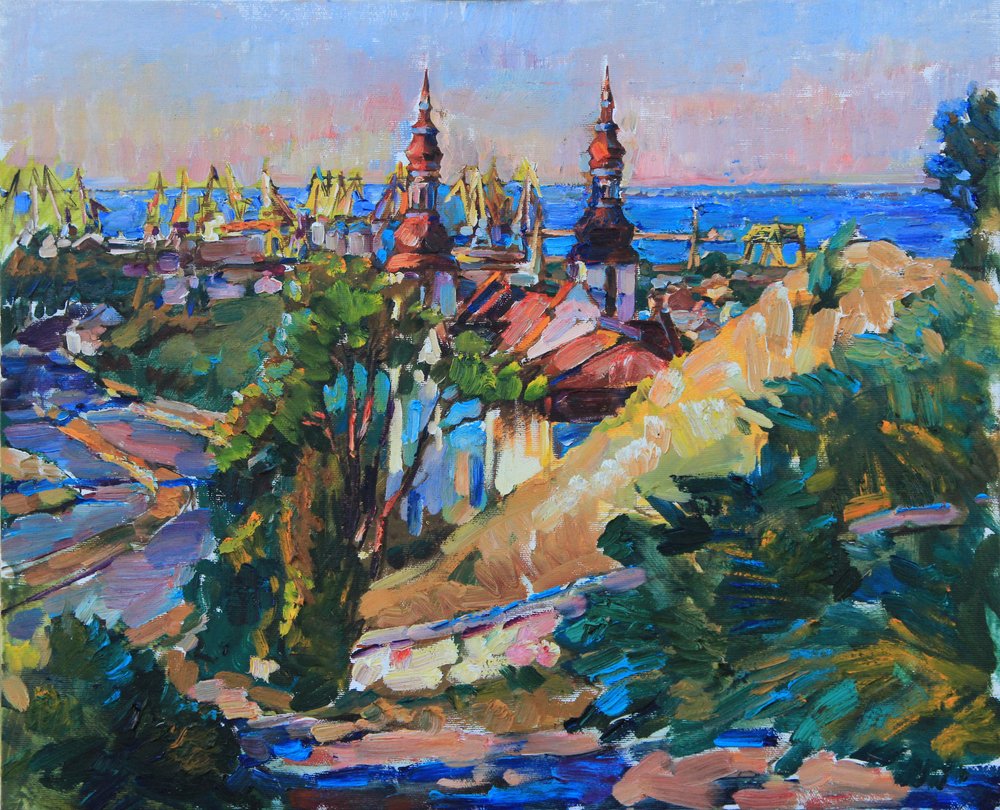 En livfull hamnstad av Andrii Kutsachenko