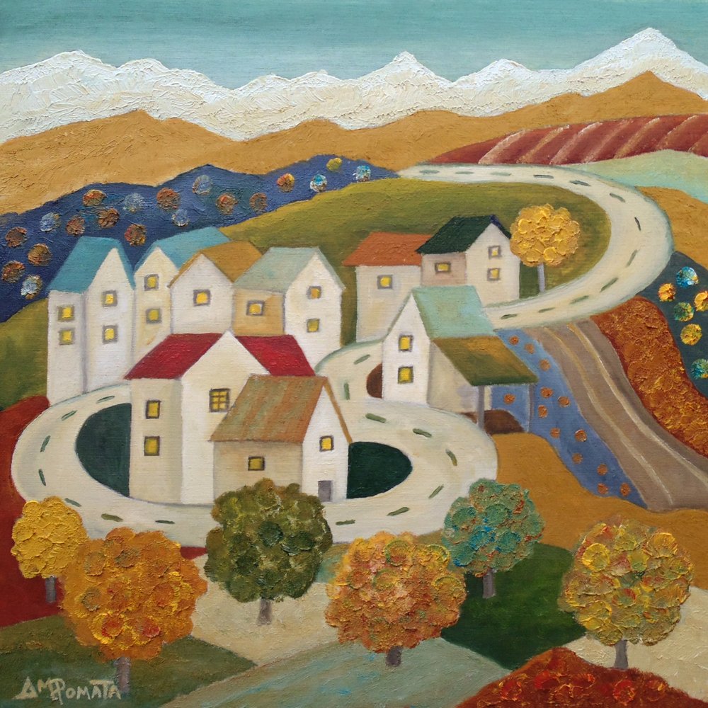 Autumn Road Village av Angeles M. Pomata
