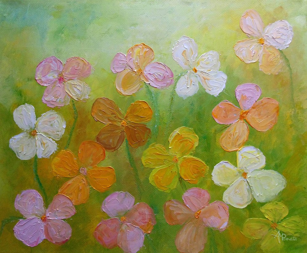 Färgglada vårblommor av Angeles M. Pomata