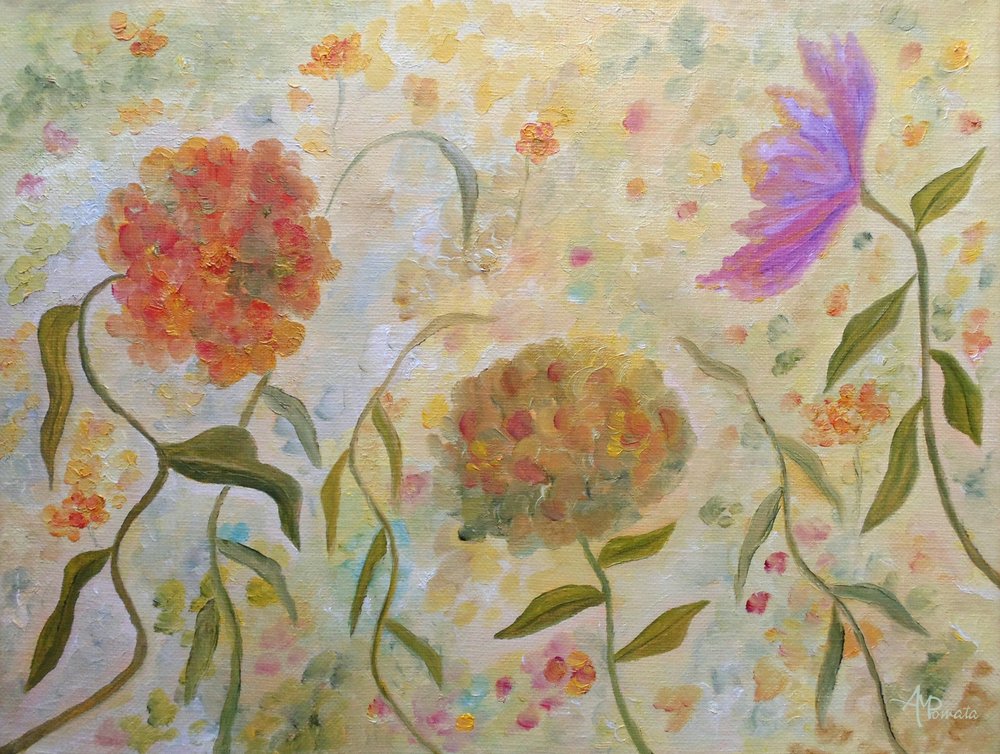 Drömlika trädgårdsblommor av Angeles M. Pomata