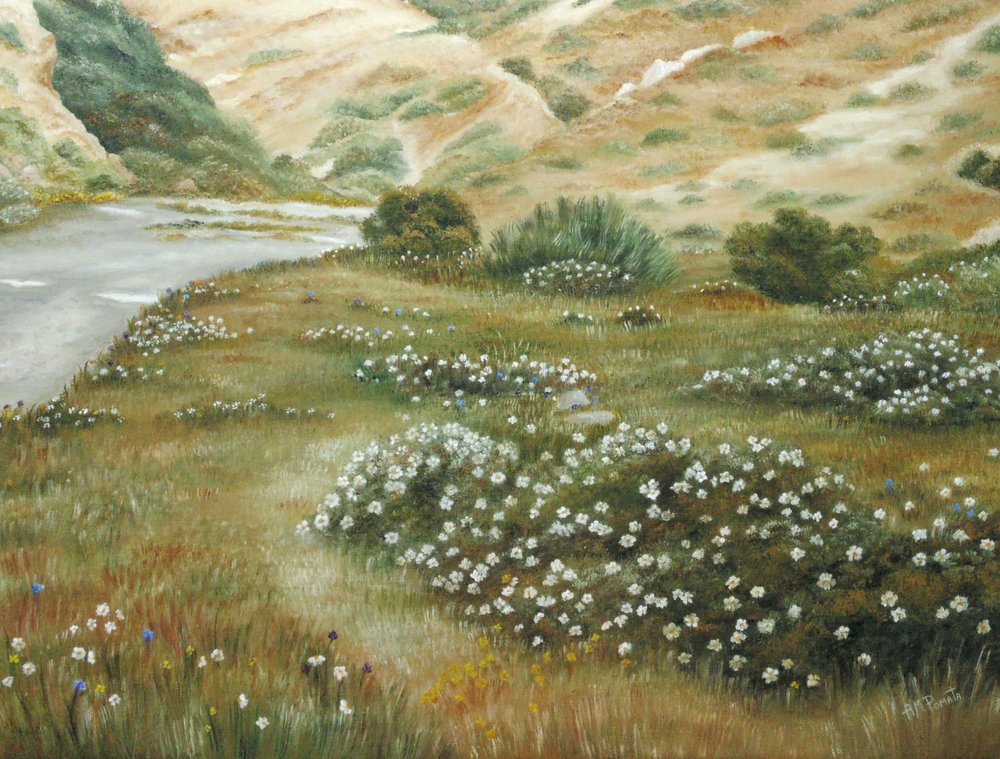 Vildblommor vid River Bend av Angeles M. Pomata