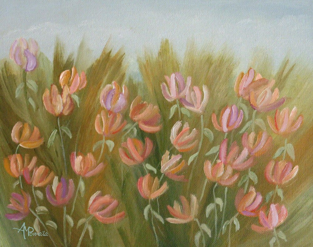 En färgsprakande blomsteräng av Angeles M. Pomata