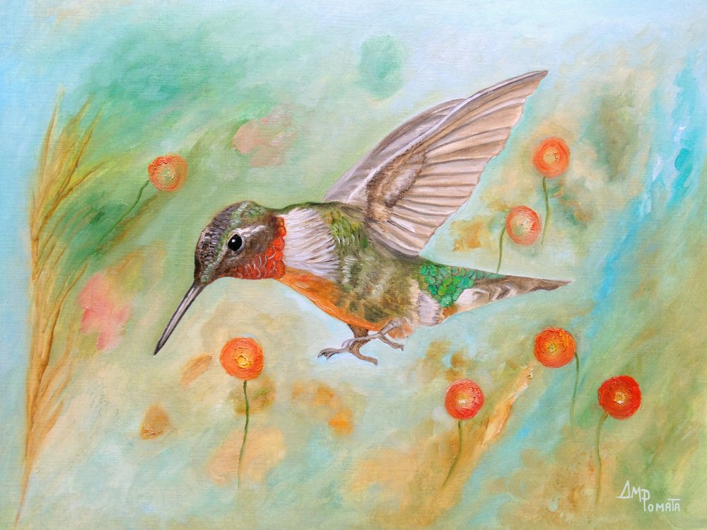 Den livfulla kolibrins flygning av Angeles M. Pomata