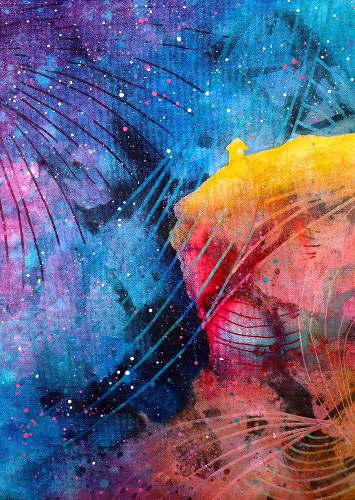 Livfull kosmisk virvel av Ania Witwitzka