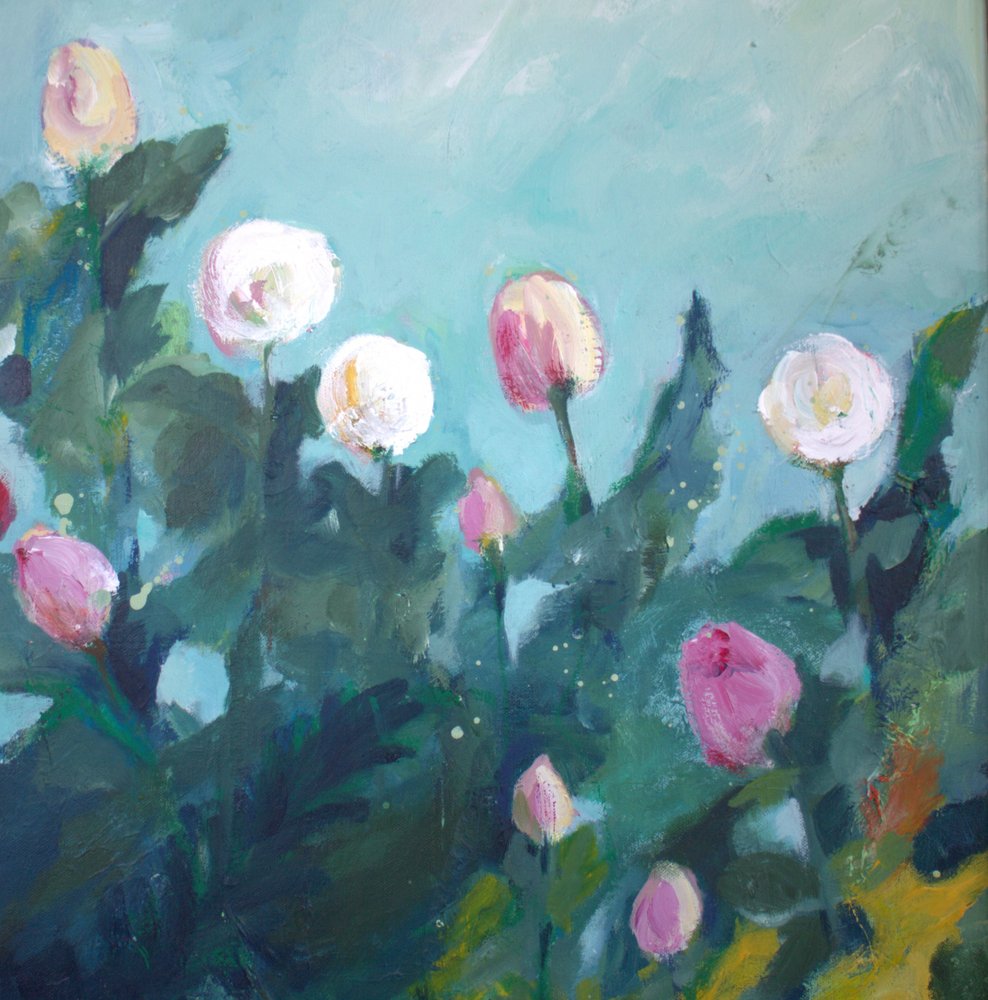 Blommande trädgårdsblommor av Anna-Karin Bergius