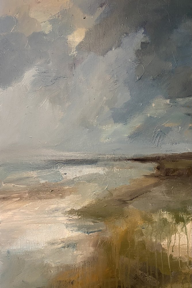 Stormig strand, lugn av Anna-Karin Bergius