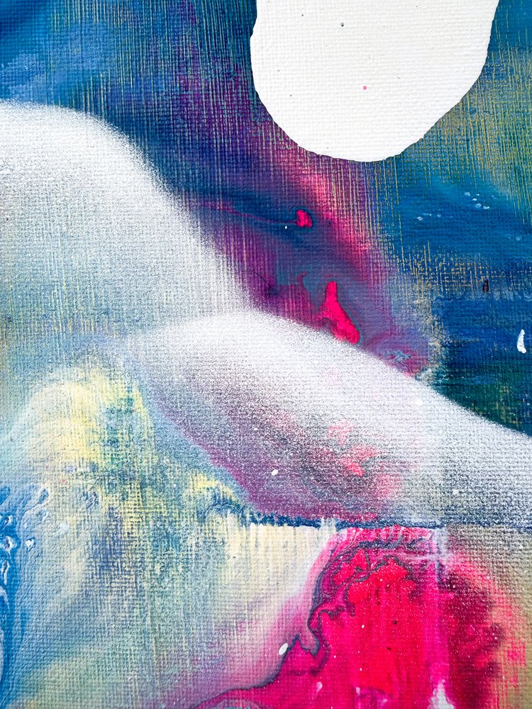 Dynamiska, flytande abstrakta färger av Anna Viklund