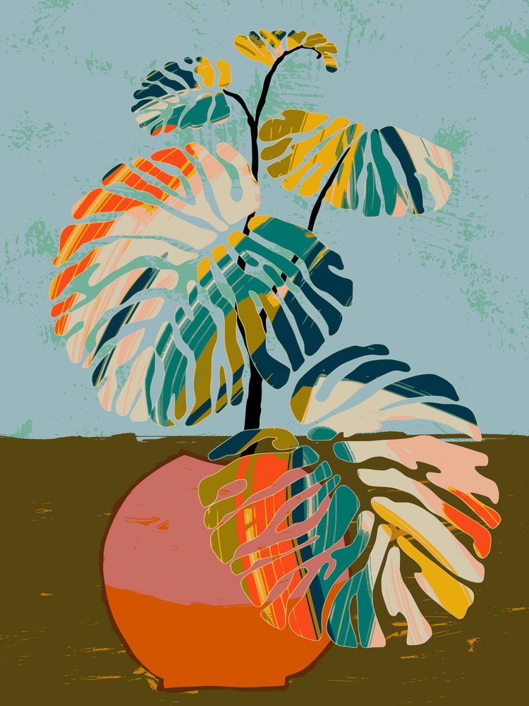 Sammanfattning: Tropisk Monstera av Annick