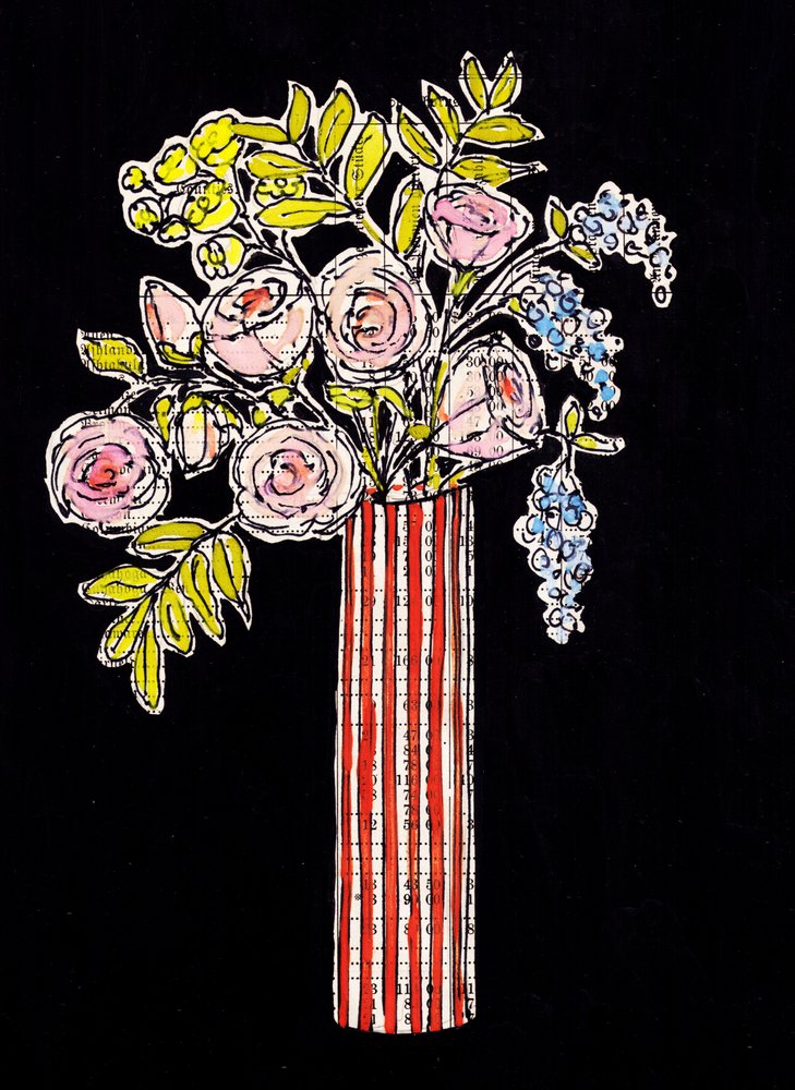 Vackert blomstervas av Annick