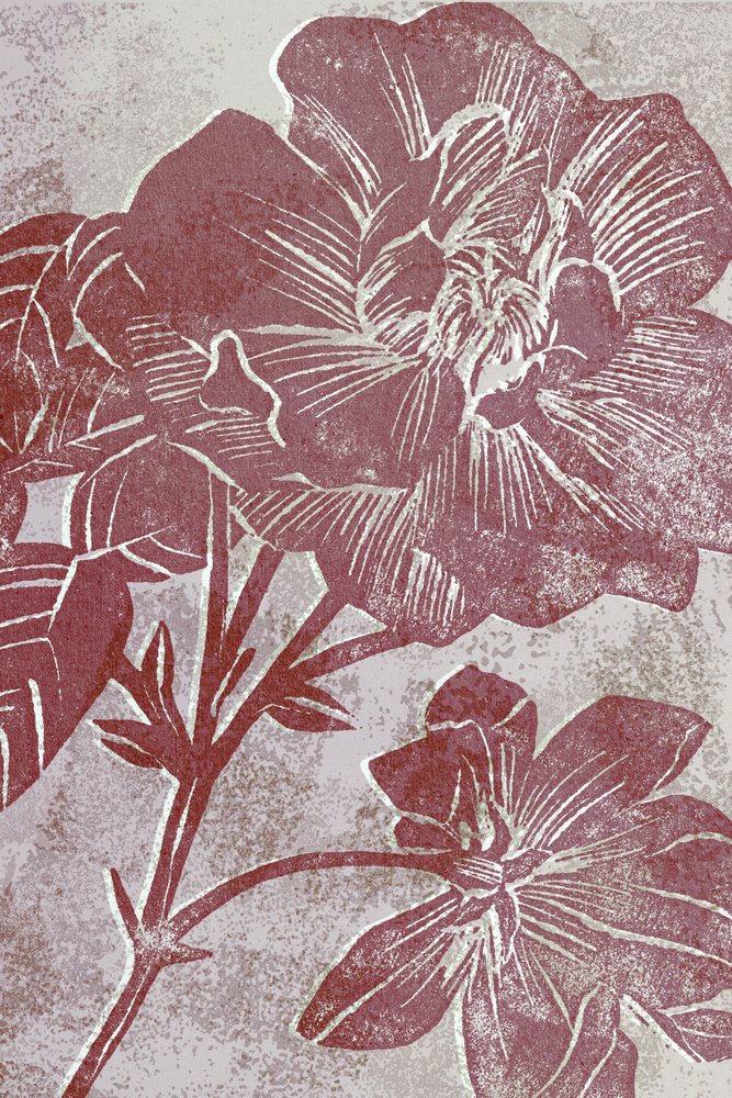 Rustika blommor i rödbrunt av Apostrofo Design
