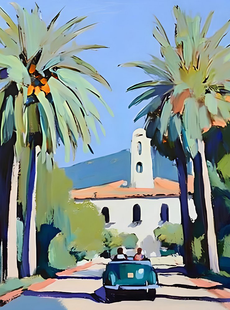 California Palm Road av Avanesova Elena