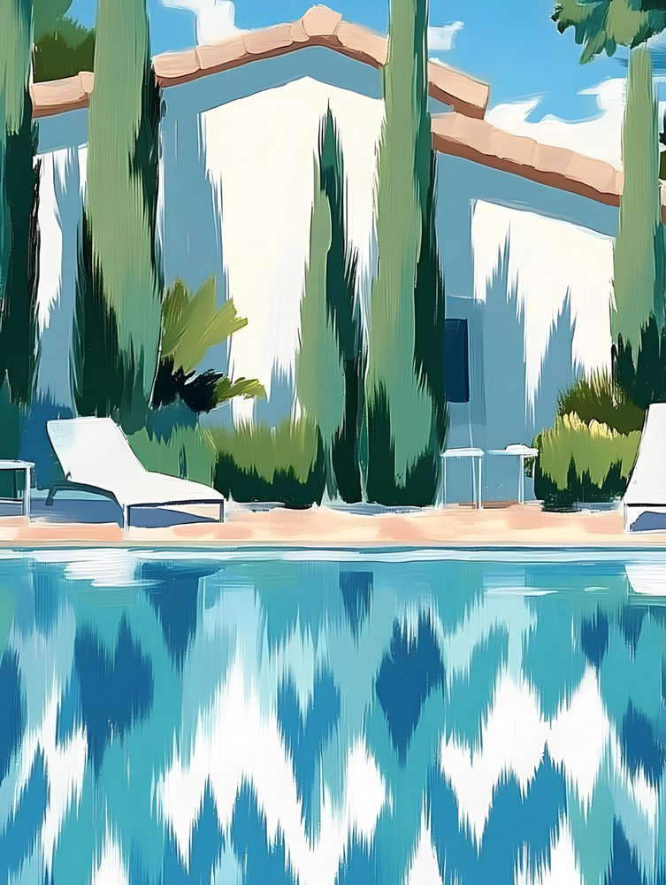 Reflektioner vid poolen av Avanesova Elena