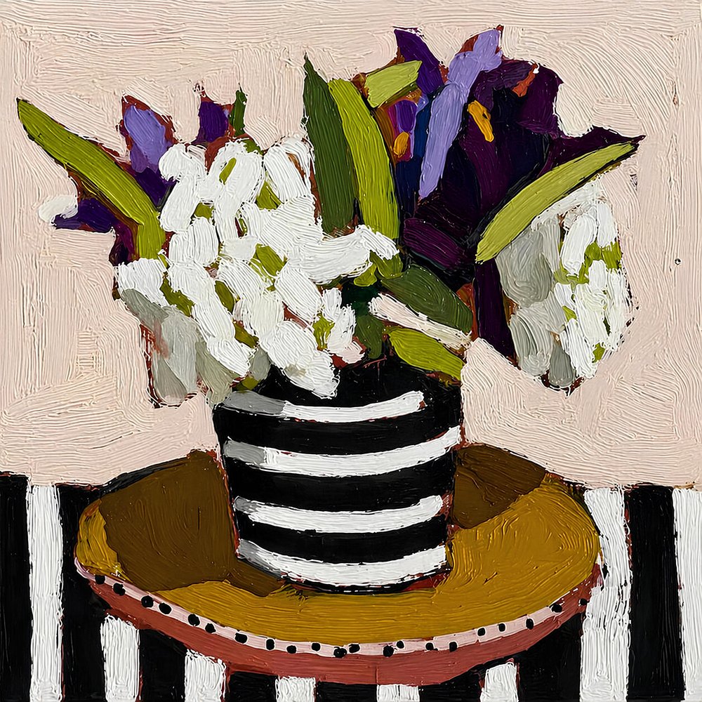 Livfullt blomsterstilleben av Avanesova Elena