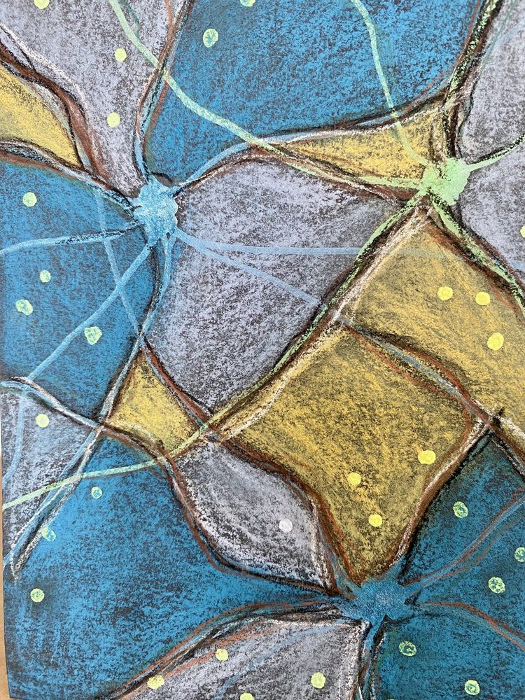 Livfull geometrisk textur av Berit Pihl