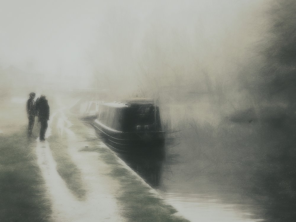Promenad längs Misty Canal av Bill Eiffert