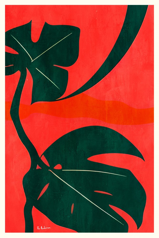 Monstera-djungelblad av Bo Anderson