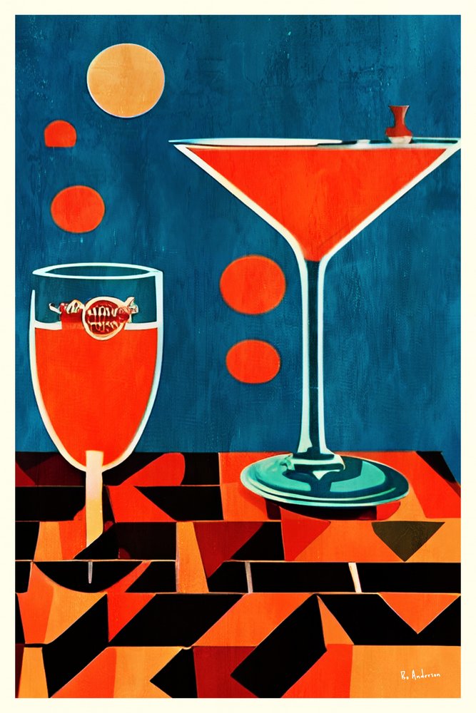 Retro-cocktailbord av Bo Anderson