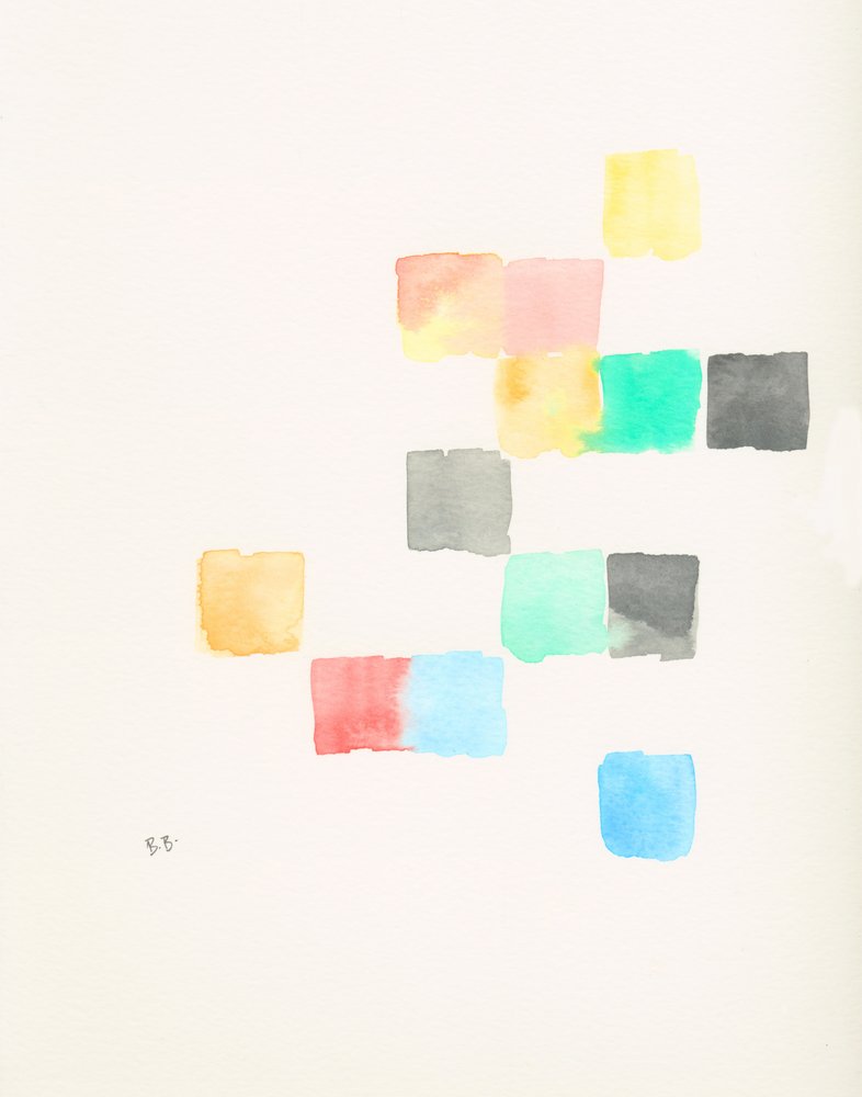 Pastellfärgade färgblock av Bronwyn Baker