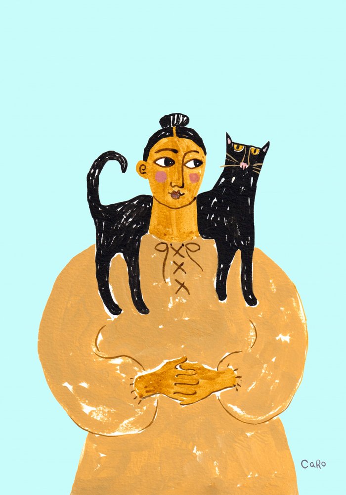 Folkkonst: En kattkompis av Caroline Roberts