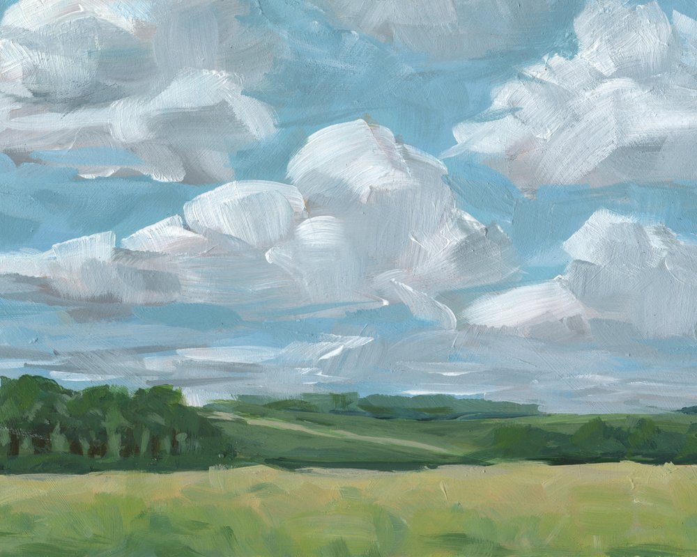 Sommarhimmel över fälten av Carrie Arnold