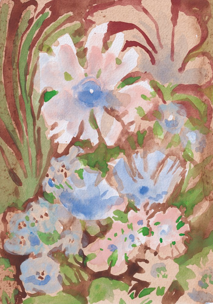 Mjuka akvarellblommor av Catalina Somolinos