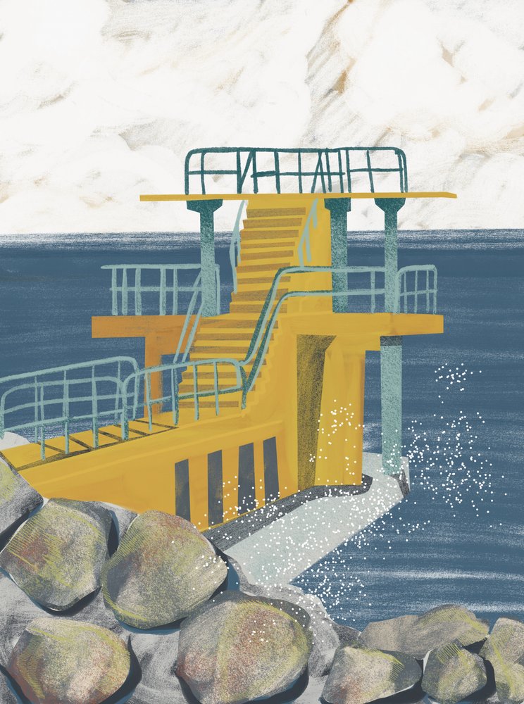 Dykplattformen ”Yellow Ocean” av Charlotte Trudgett