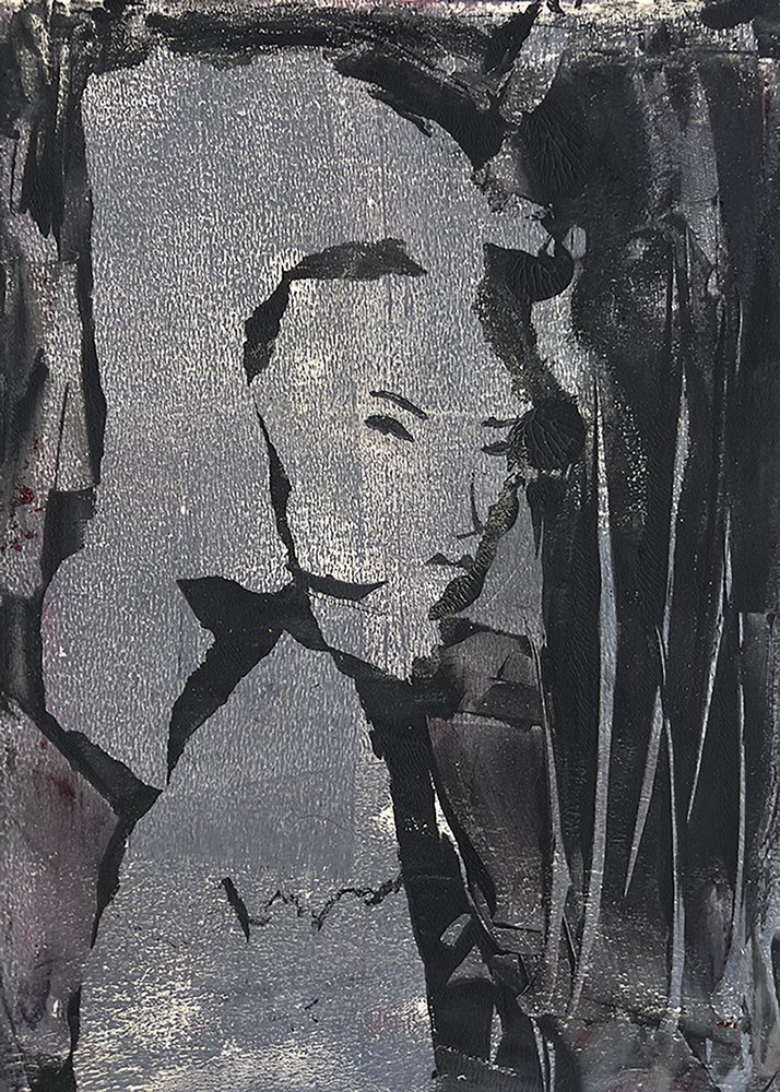 Abstrakt porträtt av Christina Misuro