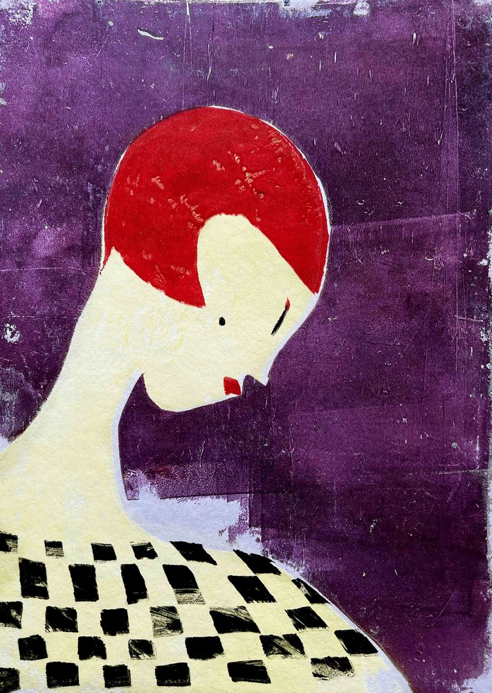 Abstrakt porträtt IV av Christina Misuro