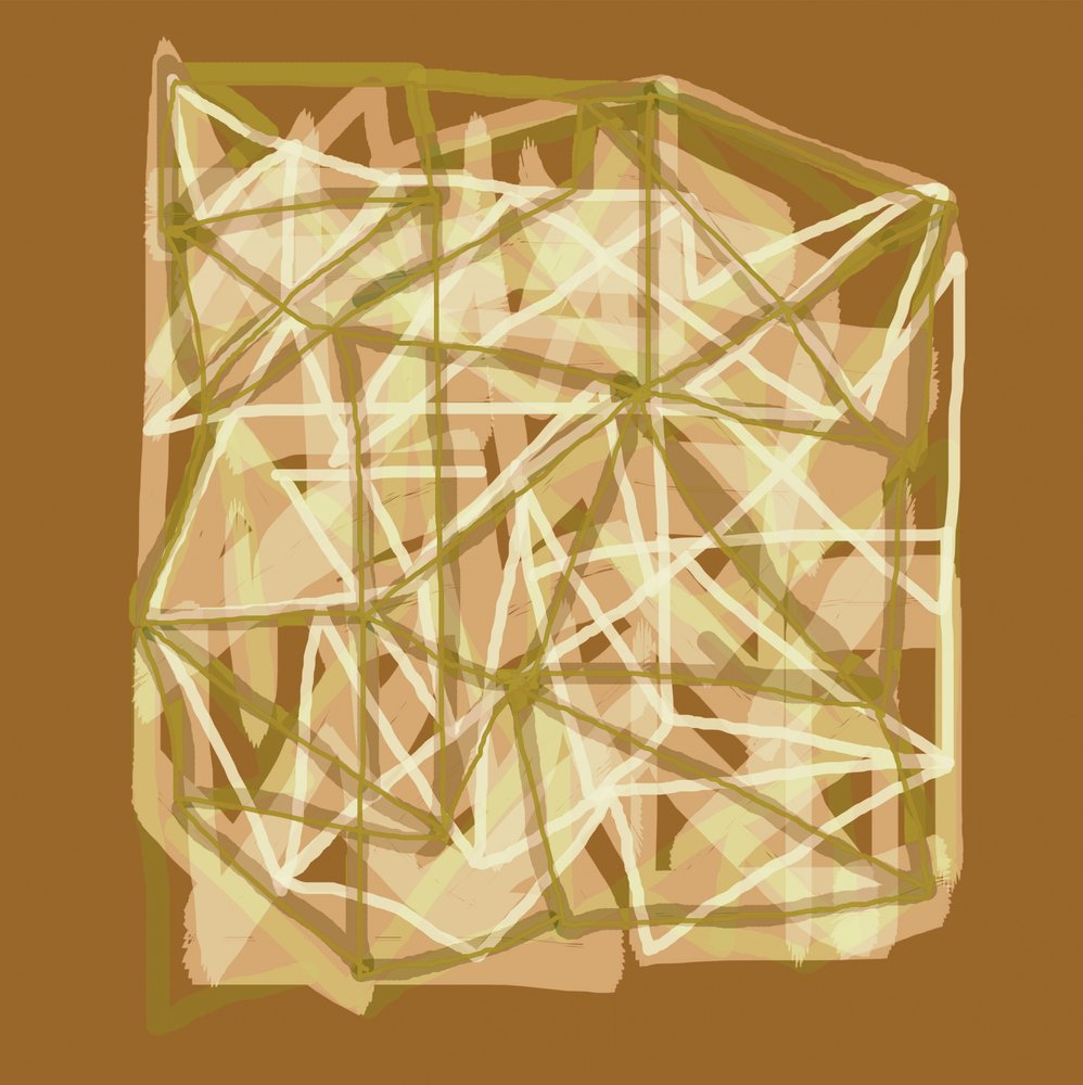 Abstrakta geometriska linjer av Christina Sillen