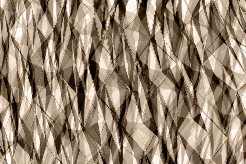 Abstrakt sepia-geometri av Christina Sillen