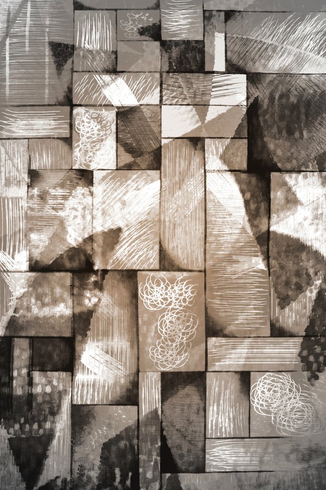 Sepia – geometriska lager av Christina Sillen