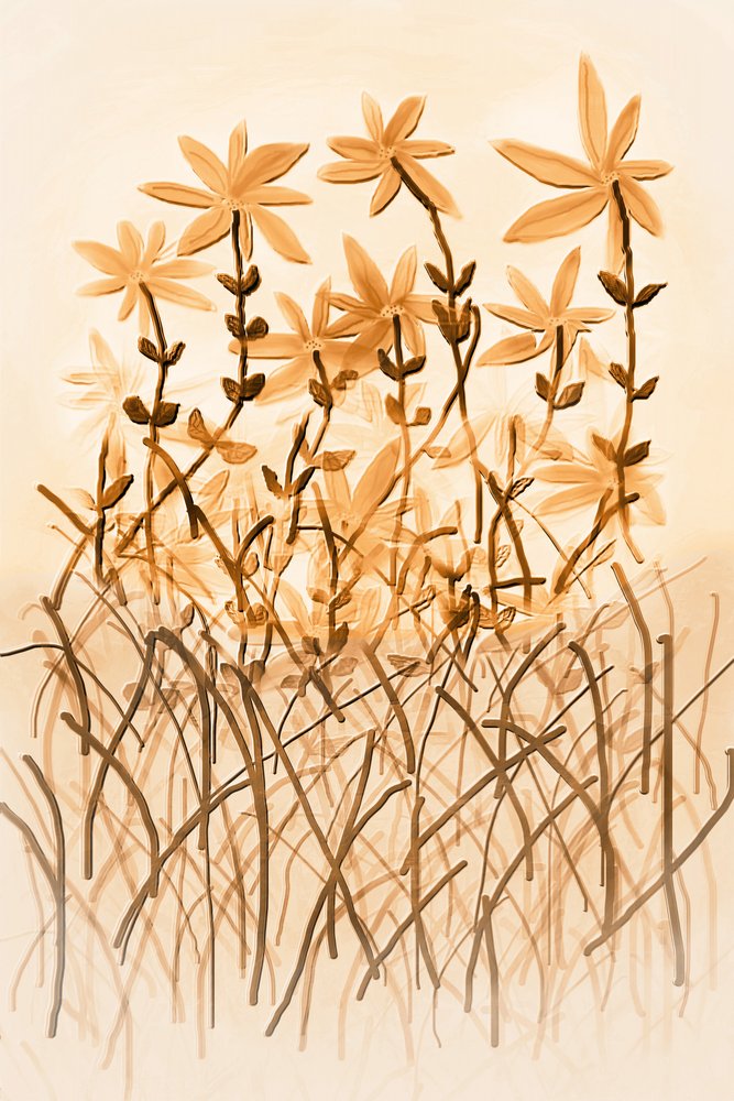 Varm sepia-botanik av Christina Sillen