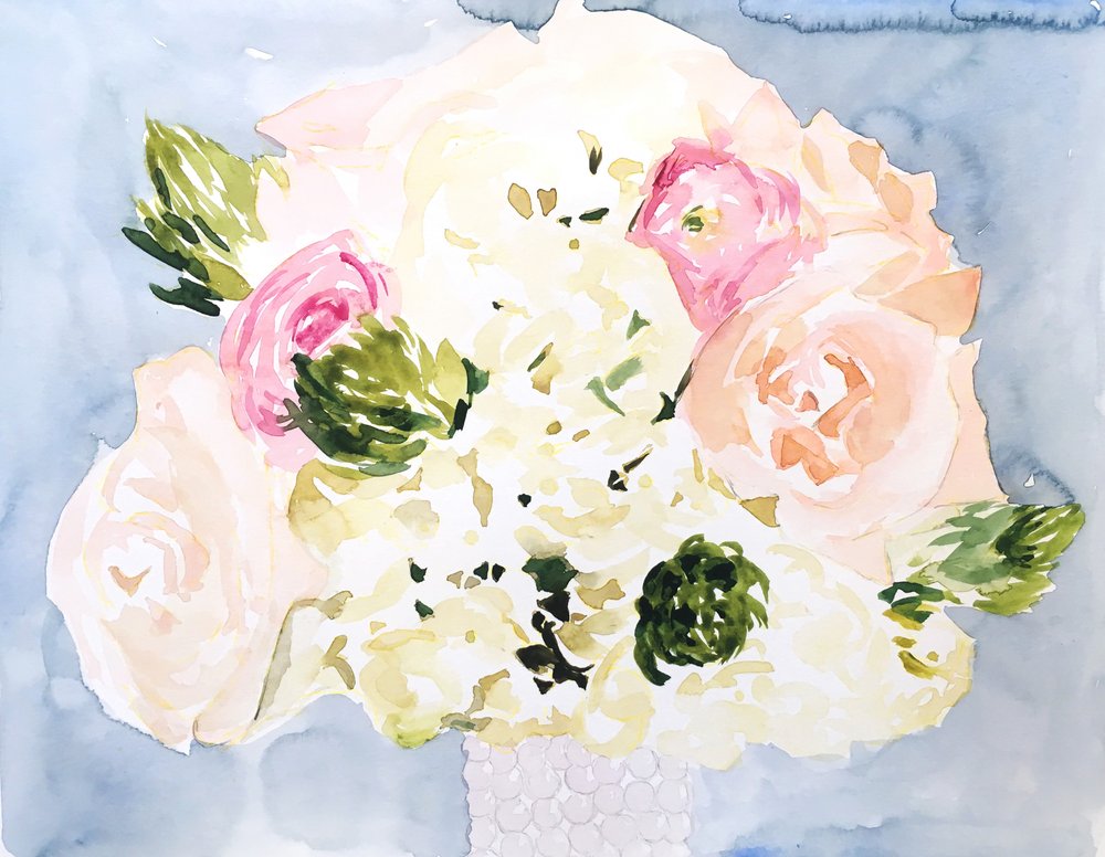 Blush Floral Bouquet av Christine Lindstrom