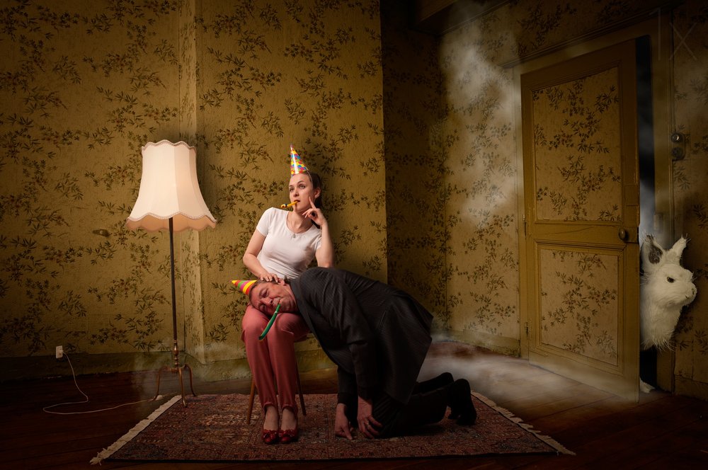 Surrealistisk kaninfest av Christine von Diepenbroek