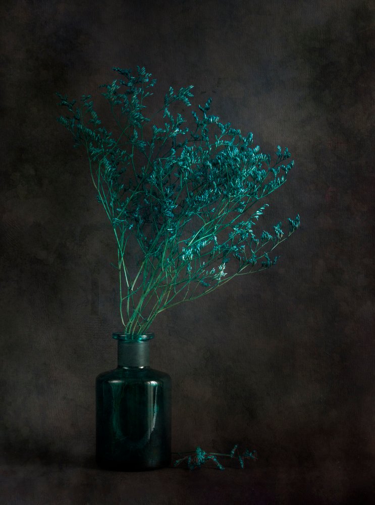 Stämningsfullt botaniskt stilleben av Cicek Kiral
