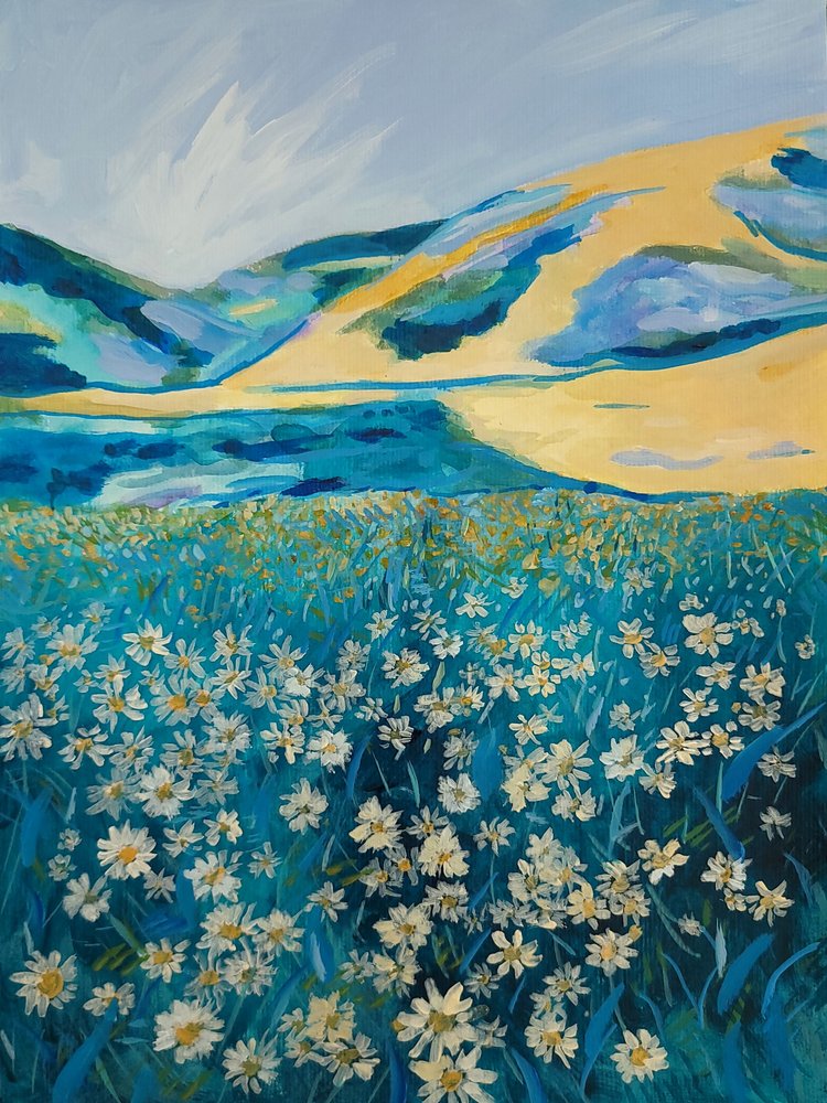Golden Hills tusenskönfält av Claire Whitehead