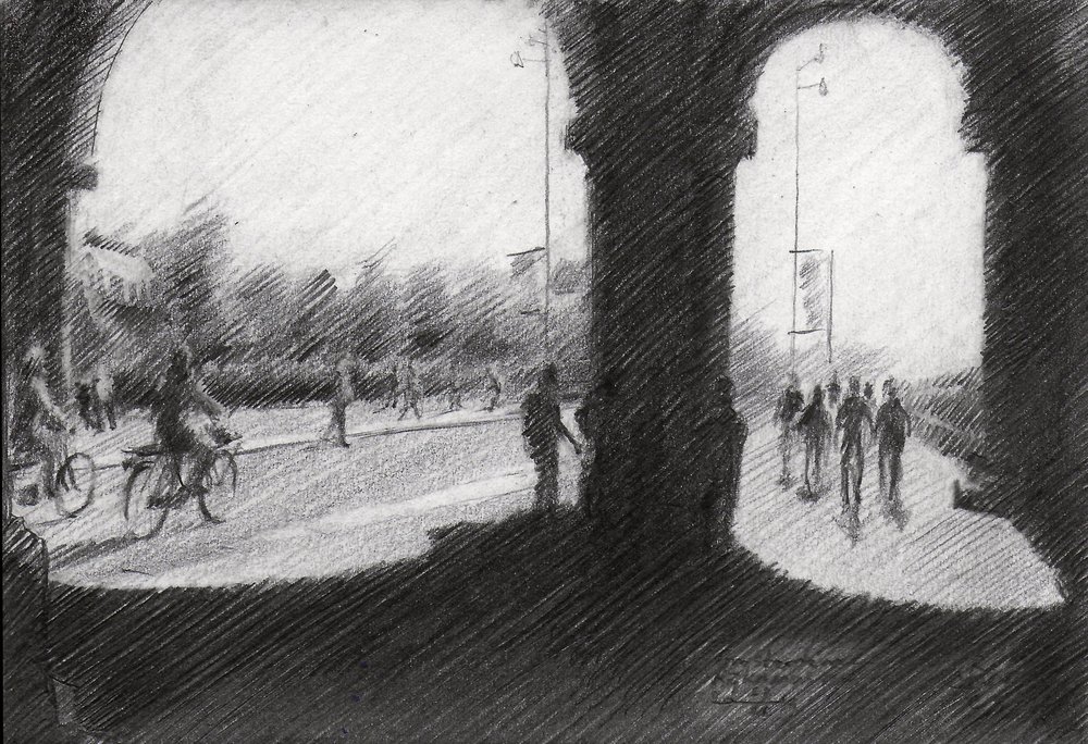 Stadsbild med valv av Corné Akkers