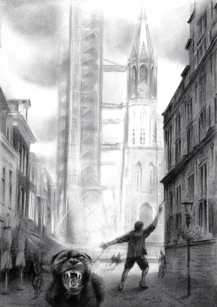 Gothic Citys monsterhund av Corné Akkers