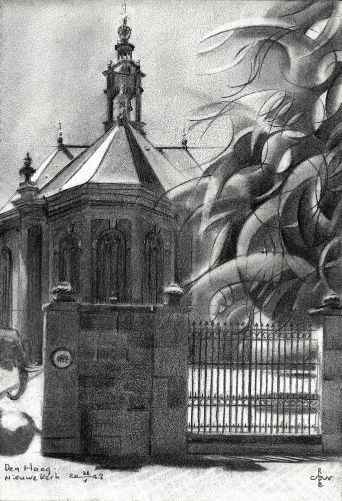 Historiska stadskyrkan av Corné Akkers