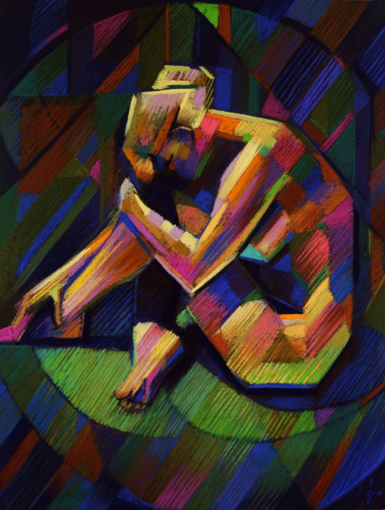 En eftertänksam geometrisk figur av Corné Akkers
