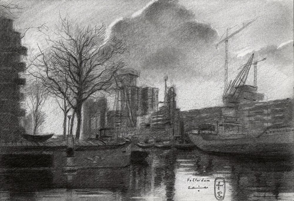 Rotterdam Winter Port – Skiss av Corné Akkers