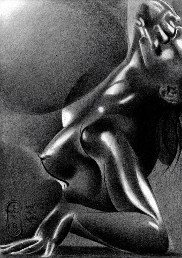 Sensuell figurstudie av Corné Akkers
