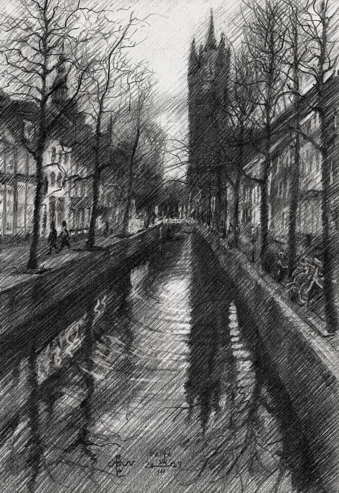 Skiss över Winter City-kanalen av Corné Akkers