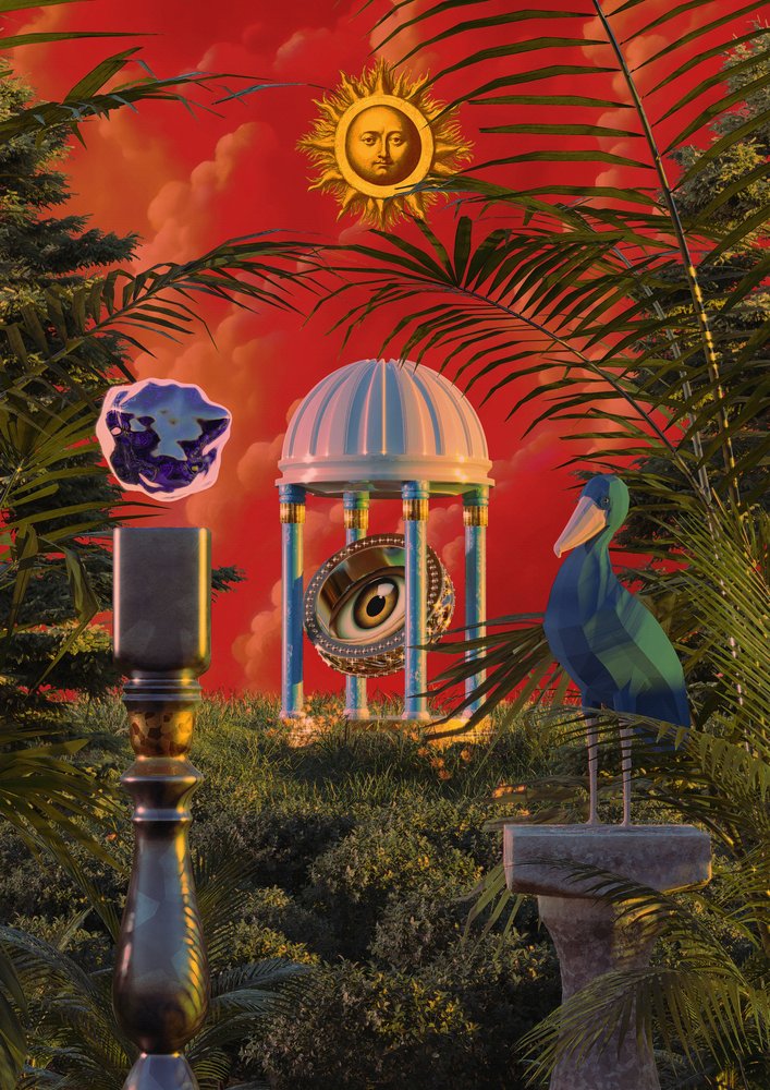 En surrealistisk tropisk trädgård av CosmoZach