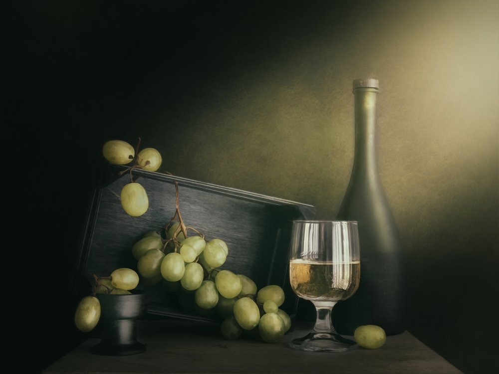Vitt vin och druvor av Cristiano Giani