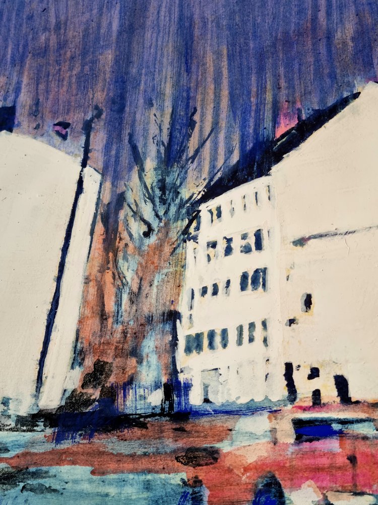 Abstraktion av stadsgator av David Antonides