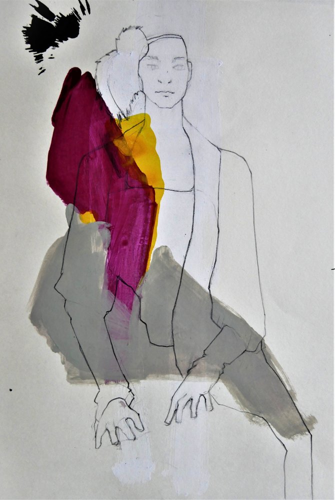 Abstrakt modefigur av Doris Schmitz